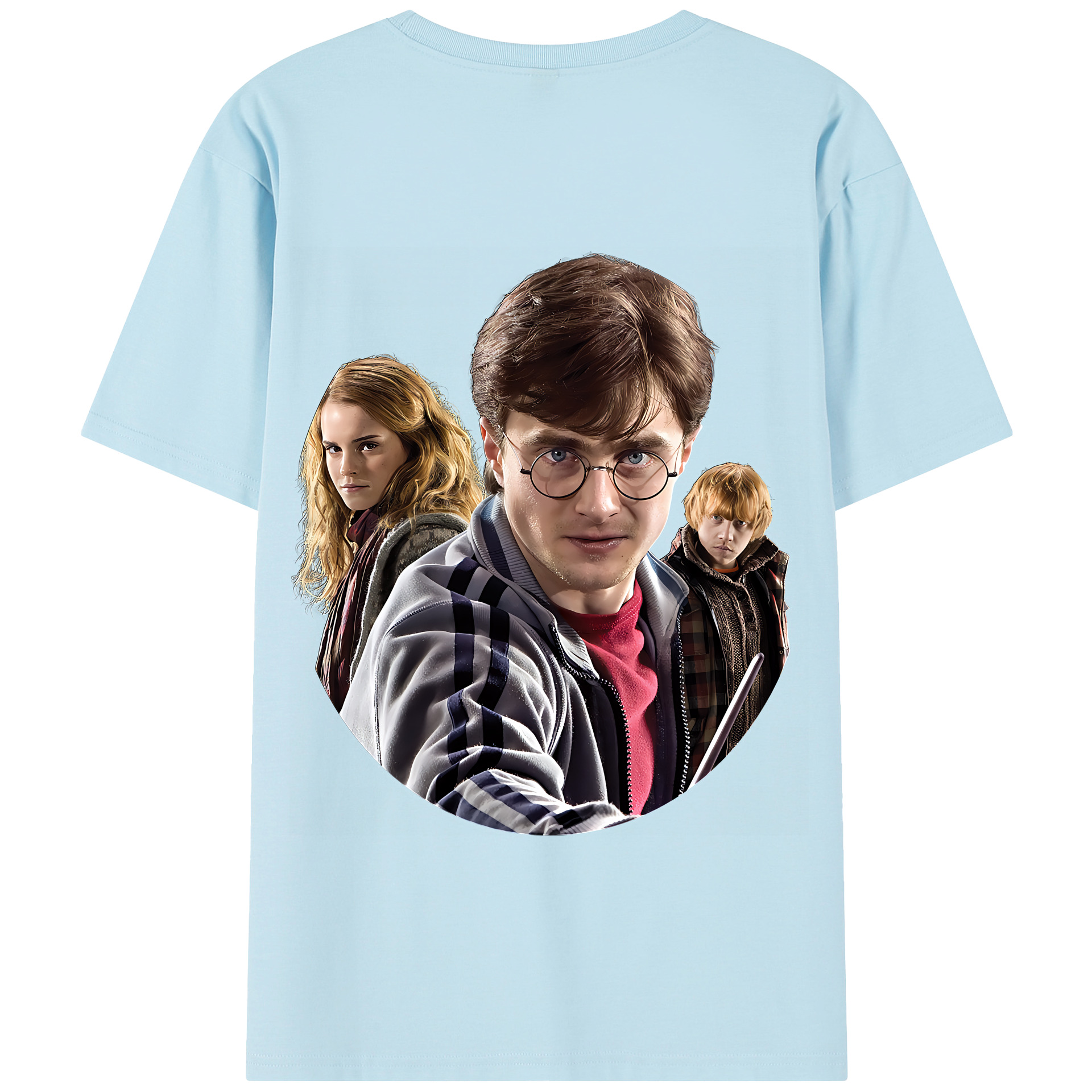 （画像用） Harry Potter ハリー・ポッターシリーズ 綿100％半袖Tシャツ（背面プリント）